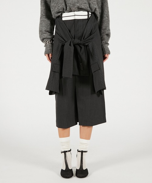 PRANK PROJECT(プランクプロジェクト)の「レイヤードミディスカート / Layered Midi Skirt(スカート・レディース・グレー/ブラック・36/38)」の14枚目の写真