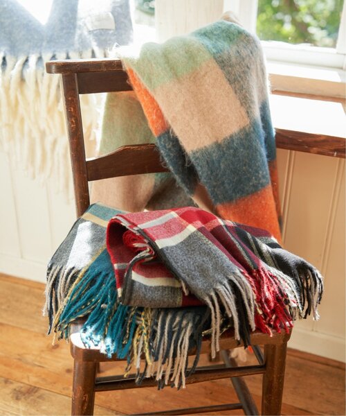 LBC(エルビーシー)の「チェックカラーマフラー(マフラー・レディース・サックスブルー/ブルー/ブラック/レッド・FREE)」の16枚目の写真