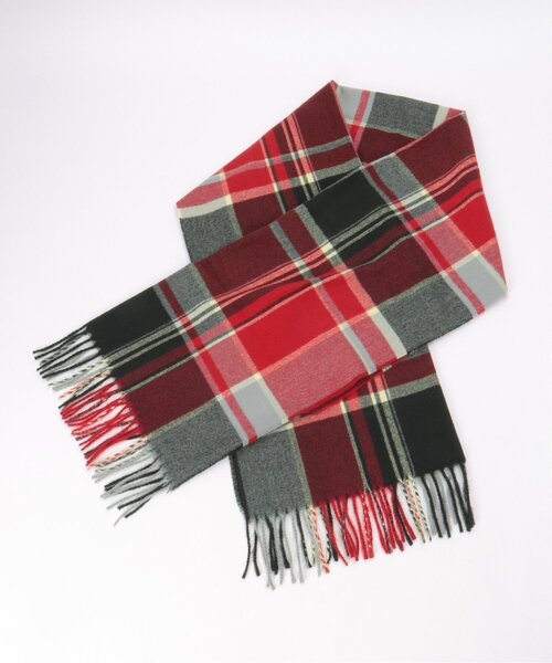 LBC(エルビーシー)の「チェックカラーマフラー(マフラー・レディース・サックスブルー/ブルー/ブラック/レッド・FREE)」の13枚目の写真