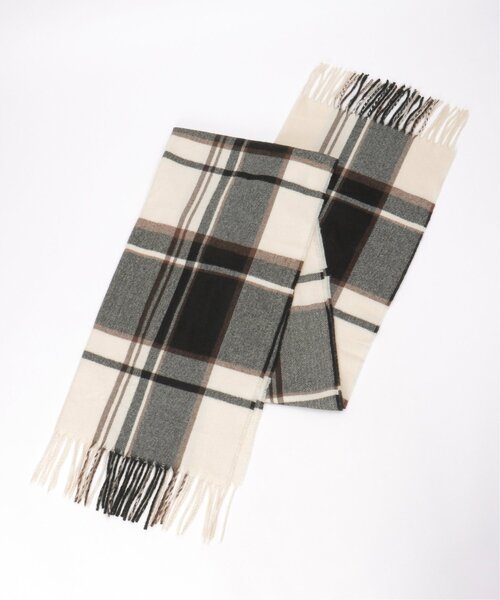 LBC(エルビーシー)の「チェックカラーマフラー(マフラー・レディース・サックスブルー/ブルー/ブラック/レッド・FREE)」の9枚目の写真