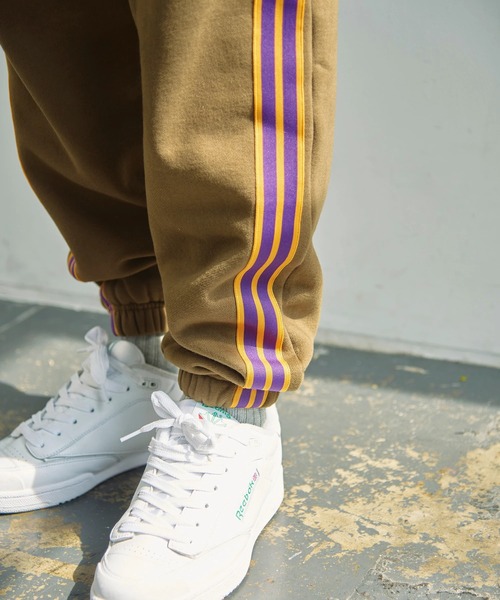 go slow caravan（ゴースローキャラバン）の「Duckster/ダックスター　バイカラーストライプパンツ（その他パンツ・メンズ・チャコールグレー/グリーン/ライトグレー・X-LARGE/MEDIUM/LARGE）」の7枚目の写真