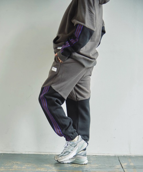 go slow caravan（ゴースローキャラバン）の「Duckster/ダックスター　バイカラーストライプパンツ（その他パンツ・メンズ・チャコールグレー/グリーン/ライトグレー・X-LARGE/MEDIUM/LARGE）」の15枚目の写真