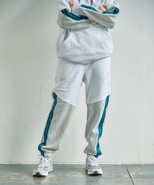 go slow caravan（ゴースローキャラバン）の「Duckster/ダックスター　バイカラーストライプパンツ（その他パンツ・メンズ・チャコールグレー/グリーン/ライトグレー・X-LARGE/MEDIUM/LARGE）」の22枚目の写真