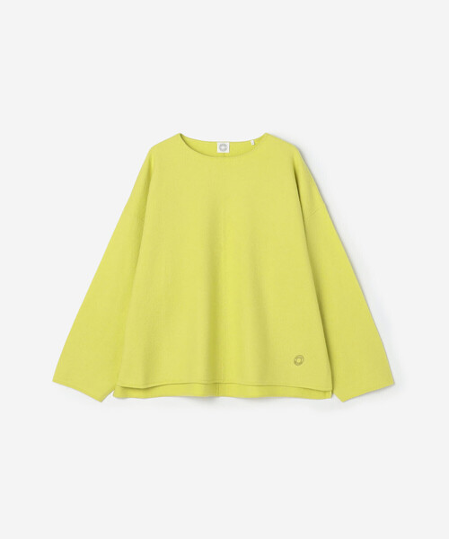 ORCIVAL（オーシバル）の「ORCIVAL | ウールジャージー ボートネックプルオーバー WOMEN（ニット/セーター・レディース・オフホワイト/ダークネイビー/イエロー・1）」の3枚目の写真