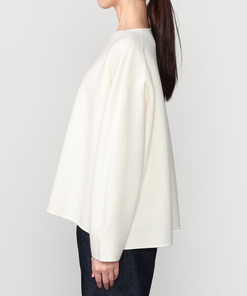 ORCIVAL（オーシバル）の「ORCIVAL | ウールジャージー ボートネックプルオーバー WOMEN（ニット/セーター・レディース・オフホワイト/ダークネイビー/イエロー・1）」の11枚目の写真