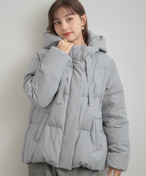 couture brooch（クチュールブローチ）の「【冬の名品・撥水】愛されダウン（ダウンジャケット/コート・レディース・アイボリー/ブラック/サックスブルー/ライトグレー・36/38/40/42）」の20枚目の写真