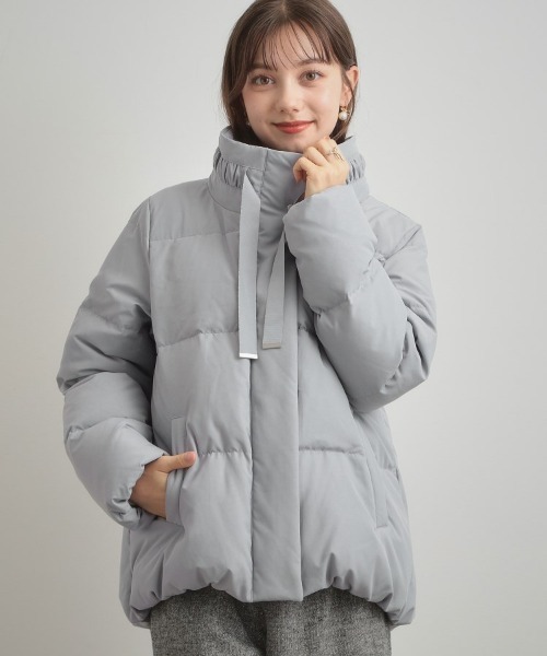 couture brooch（クチュールブローチ）の「【冬の名品・撥水】愛されダウン（ダウンジャケット/コート・レディース・アイボリー/ブラック/サックスブルー/ライトグレー・36/38/40/42）」の21枚目の写真