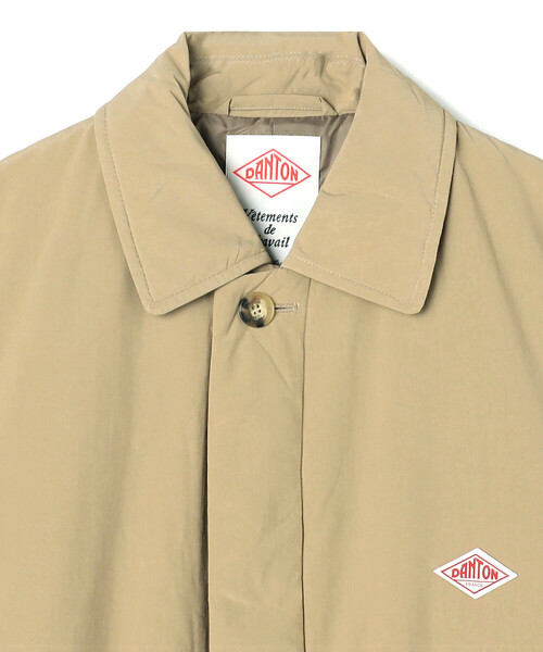 DANTON（ダントン）の「WOMEN'S INSULATION COLLARED COAT（ステンカラーコート・レディース・チャコール/ベージュ/ネイビー・XS/S/M）」の6枚目の写真