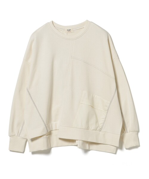 BEAMS HEART(ビームスハート)の「パッチワーク 切り替え プルオーバー(スウェット・レディース・ホワイト系その他5/ブルー系その他/チャコールグレー・FREE)」の12枚目の写真