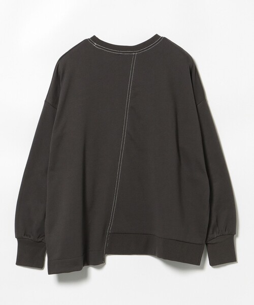 BEAMS HEART(ビームスハート)の「パッチワーク 切り替え プルオーバー(スウェット・レディース・ホワイト系その他5/ブルー系その他/チャコールグレー・FREE)」の18枚目の写真
