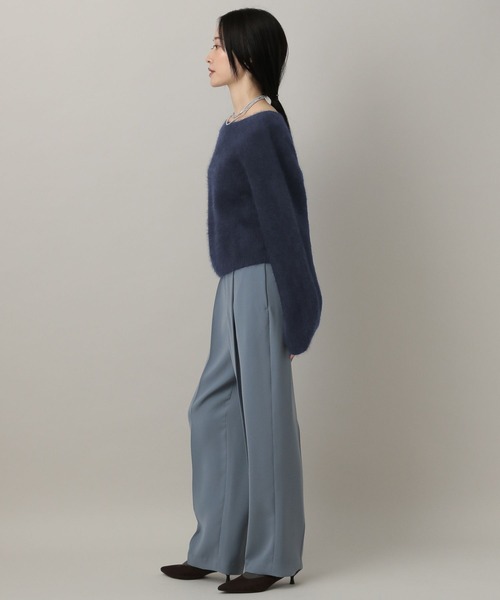 A part by(アパートバイ)の「【前後2WAY】フォックスカシミヤウールラメVネックプルオーバー(ニット/セーター・レディース・アイボリー/ライトベージュ/ネイビー・FREE)」の20枚目の写真