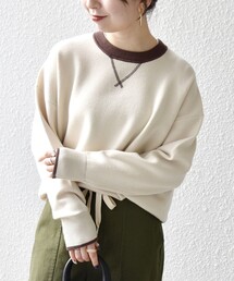 SHIPS any | SHIPS any:〈手洗い可能〉ダブルフェイス Vガゼット ニット プルオーバー(ニット/セーター)