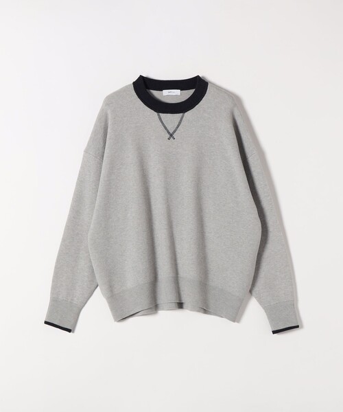 SHIPS any:〈手洗い可能〉ダブルフェイス Vガゼット ニット プル