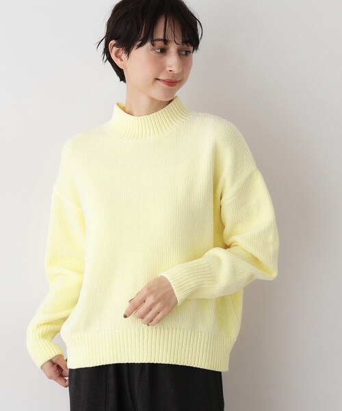 Dessin（デッサン）の「【洗える】ハイネックベロアモールニット（ニット/セーター・レディース・ネイビー/ライトイエロー系/ライトグレー/アイボリー系2・00/03/01/02）」の20枚目の写真