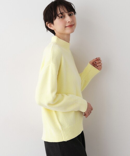 Dessin（デッサン）の「【洗える】ハイネックベロアモールニット（ニット/セーター・レディース・ネイビー/ライトイエロー系/ライトグレー/アイボリー系2・00/03/01/02）」の21枚目の写真