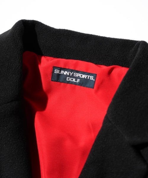 SUNNY  SPORTS（サニースポーツ）の「SUNNY SPORTS GOLF / サニースポーツゴルフ NOTCH COLLAR 2B RAGLAN JACKET フリース ボア 2ボタン ラグラン ジャケット（テーラードジャケット・メンズ・ブラック/ブラック系その他/サンドベージュ・MEDIUM/LARGE）」の8枚目の写真