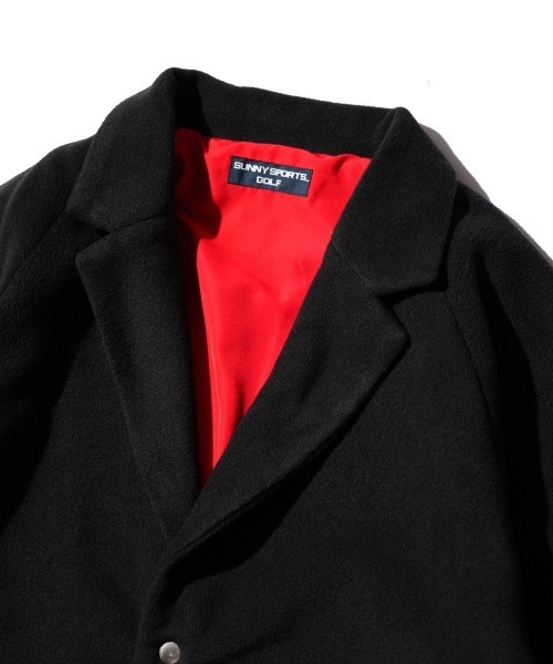 SUNNY  SPORTS（サニースポーツ）の「SUNNY SPORTS GOLF / サニースポーツゴルフ NOTCH COLLAR 2B RAGLAN JACKET フリース ボア 2ボタン ラグラン ジャケット（テーラードジャケット・メンズ・ブラック/ブラック系その他/サンドベージュ・MEDIUM/LARGE）」の9枚目の写真