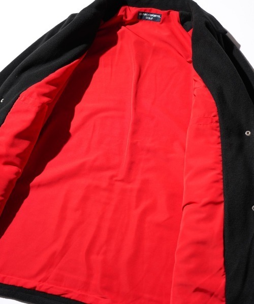 SUNNY  SPORTS（サニースポーツ）の「SUNNY SPORTS GOLF / サニースポーツゴルフ NOTCH COLLAR 2B RAGLAN JACKET フリース ボア 2ボタン ラグラン ジャケット（テーラードジャケット・メンズ・ブラック/ブラック系その他/サンドベージュ・MEDIUM/LARGE）」の14枚目の写真