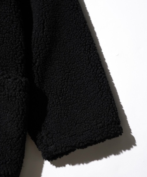 SUNNY  SPORTS（サニースポーツ）の「SUNNY SPORTS GOLF / サニースポーツゴルフ NOTCH COLLAR 2B RAGLAN JACKET フリース ボア 2ボタン ラグラン ジャケット（テーラードジャケット・メンズ・ブラック/ブラック系その他/サンドベージュ・MEDIUM/LARGE）」の21枚目の写真