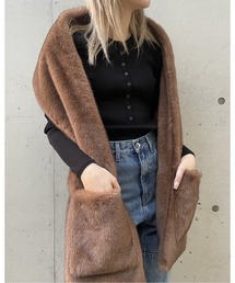 LE CIEL BLEU | フェイクミンクスカーフ / Faux Mink Scarf(ストール/ショール)