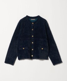 A DAY IN THE LIFE UNITED ARROWS | ダブルフェイス フェザー カーディガンジャケット ＜A DAY IN THE LIFE＞(カーディガン/ボレロ)