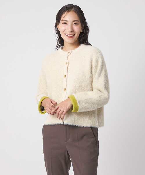 ダブルフェイス フェザー カーディガンジャケット ＜A DAY IN THE LIFE