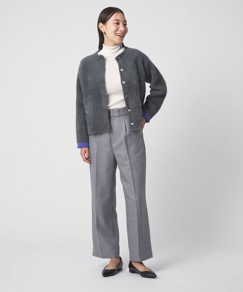 セール】ダブルフェイス フェザー カーディガンジャケット ＜A DAY IN