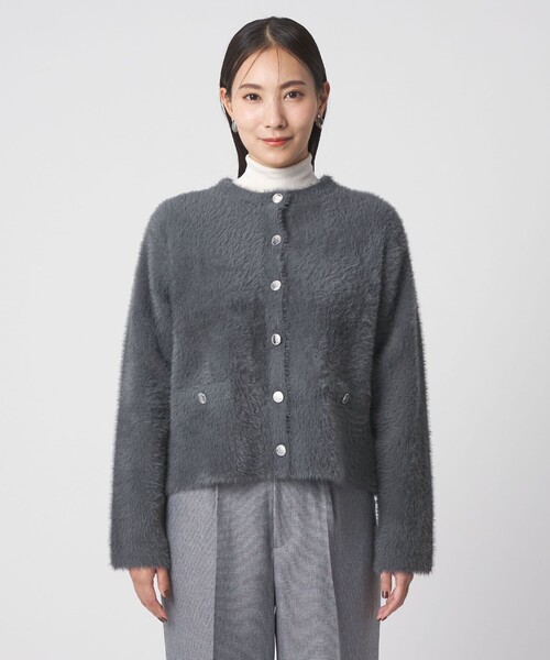 ダブルフェイス フェザー カーディガンジャケット ＜A DAY IN THE LIFE