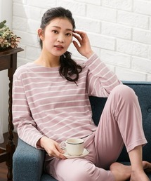 ルームウェア/パジャマ（ピンク/桃色系・ボーダー柄）ファッション通販