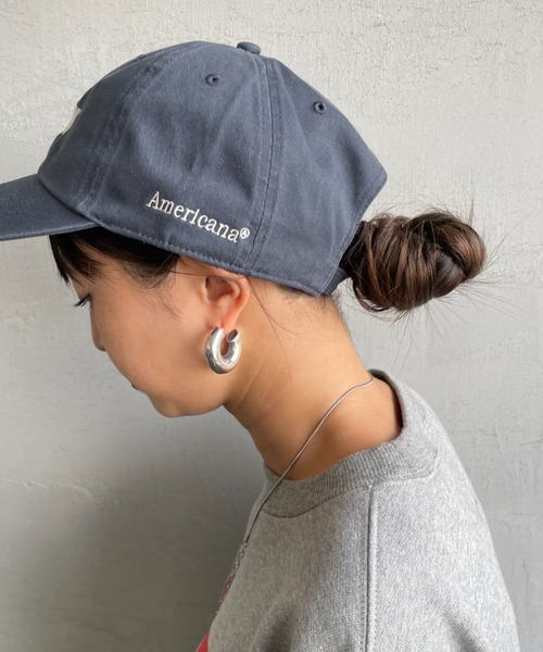 AMERICANA（アメリカーナ）の「[Americana/アメリカーナ] AMERCN 47クリーンナップ ブランドロゴ刺繍 キャップ（キャップ・レディース・チャコールグレー/ブラック/ネイビー・ONE SIZE）」の22枚目の写真