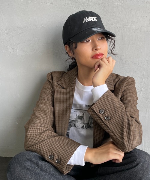 AMERICANA（アメリカーナ）の「[Americana/アメリカーナ] AMERCN 47クリーンナップ ブランドロゴ刺繍 キャップ（キャップ・レディース・チャコールグレー/ブラック/ネイビー・ONE SIZE）」の4枚目の写真