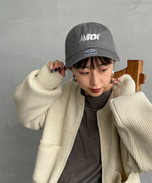 AMERICANA（アメリカーナ）の「[Americana/アメリカーナ] AMERCN 47クリーンナップ ブランドロゴ刺繍 キャップ（キャップ・レディース・チャコールグレー/ブラック/ネイビー・ONE SIZE）」の10枚目の写真