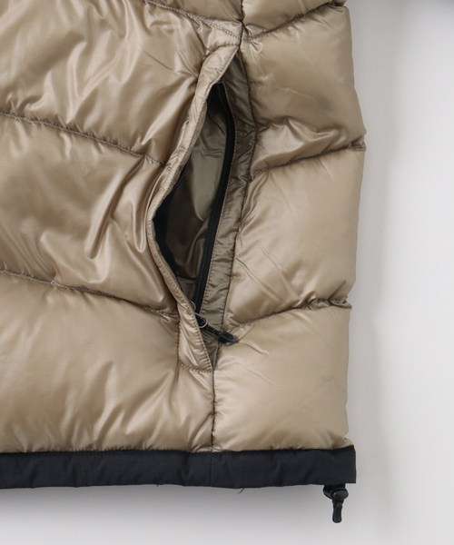 THE NORTH FACE（ザノースフェイス）の「THE NORTH FACE / ザ ノースフェイス ACONCAGUA HOODIE / ND92554（ダウンジャケット/コート・メンズ・ベージュ/ブラック・SMALL/MEDIUM/LARGE）」の5枚目の写真