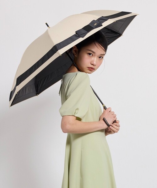 TOCCA(トッカ)の「SIDE RIBBON UMBRELLA 長傘(長傘・レディース・ベージュ系/ブラック系・F)」の4枚目の写真