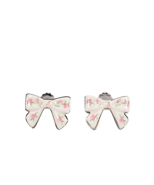 CERAMICS BOWKNOT EARRING
