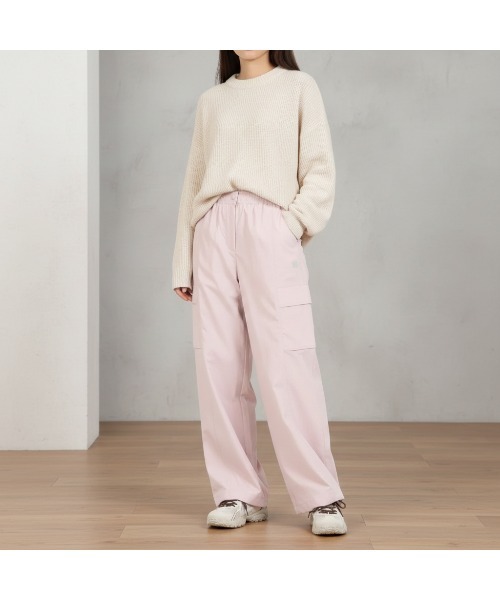 FILA(フィラ)の「Cotton/Nylon Stretch Wide Pants(その他パンツ・レディース・ライトピンク/ブラック・L/M/S/XS)」の9枚目の写真