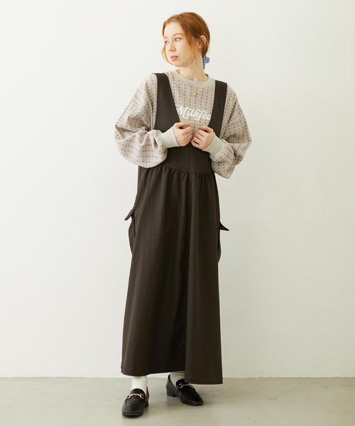 MILKFED.(ミルクフェド)の「MILITARY DRESS(ワンピース・レディース・オリーブ/ベージュ/チャコール・ONE SIZE)」の5枚目の写真