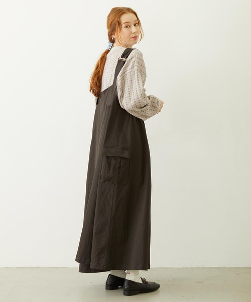 MILKFED.(ミルクフェド)の「MILITARY DRESS(ワンピース・レディース・オリーブ/ベージュ/チャコール・ONE SIZE)」の8枚目の写真