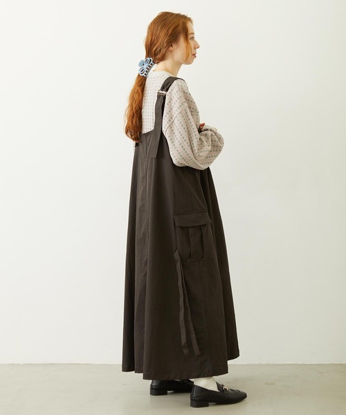 MILKFED.(ミルクフェド)の「MILITARY DRESS(ワンピース・レディース・オリーブ/ベージュ/チャコール・ONE SIZE)」の12枚目の写真