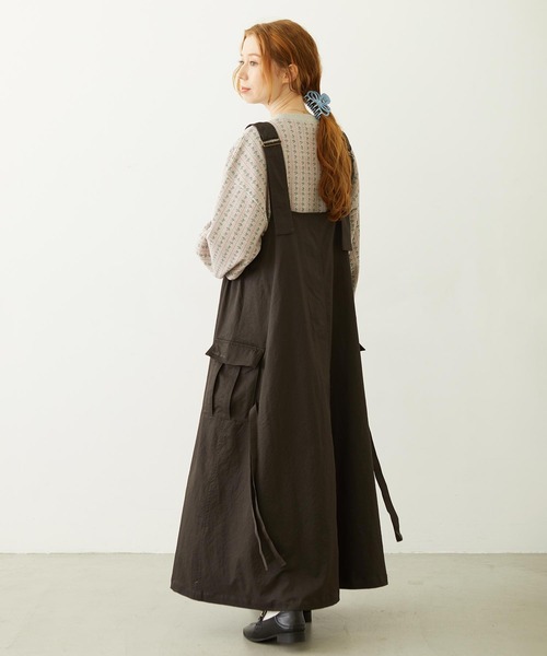 MILKFED.(ミルクフェド)の「MILITARY DRESS(ワンピース・レディース・オリーブ/ベージュ/チャコール・ONE SIZE)」の13枚目の写真
