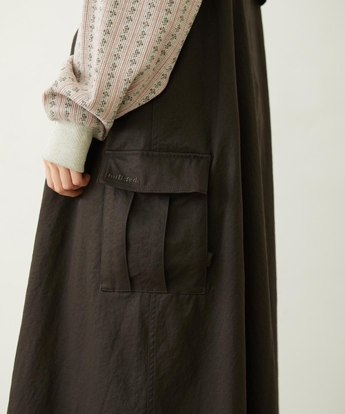 MILKFED.(ミルクフェド)の「MILITARY DRESS(ワンピース・レディース・オリーブ/ベージュ/チャコール・ONE SIZE)」の14枚目の写真