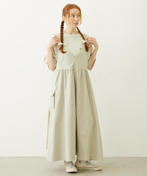 MILKFED.(ミルクフェド)の「MILITARY DRESS(ワンピース・レディース・オリーブ/ベージュ/チャコール・ONE SIZE)」の21枚目の写真