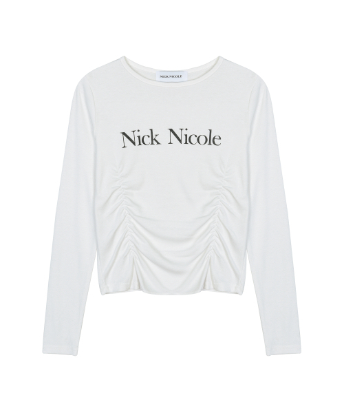 NICK&NICOLE（ニックアンドニコール）の「NICOLE PINTUCK SHIRRING TOP_IVORY（Tシャツ/カットソー・レディース・その他・FREE）」の5枚目の写真
