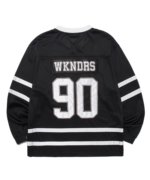 WKNDRS(ウィーキャンドース)の「GUARDIAN FOOTBALL JERSEY (BLACK)(Tシャツ/カットソー・レディース・その他・MEDIUM/LARGE/X-LARGE)」の2枚目の写真