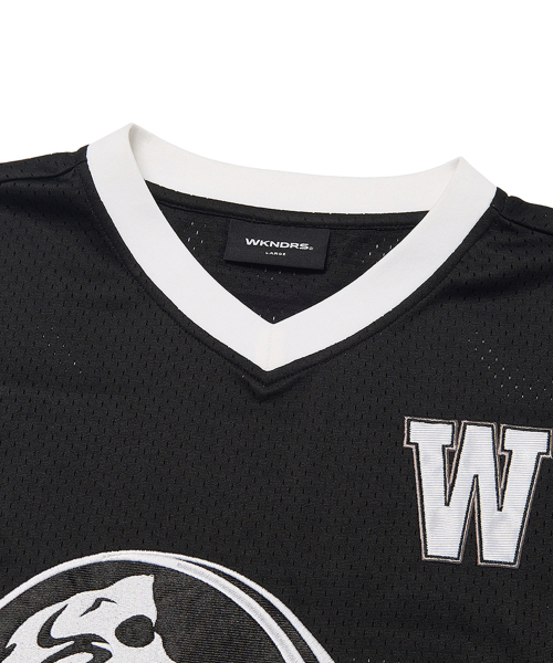 WKNDRS(ウィーキャンドース)の「GUARDIAN FOOTBALL JERSEY (BLACK)(Tシャツ/カットソー・レディース・その他・MEDIUM/LARGE/X-LARGE)」の3枚目の写真