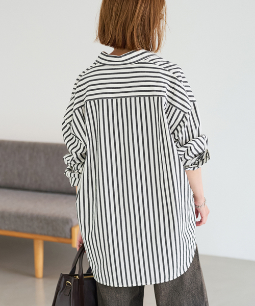 ≪WEB限定 / 追加≫コットンストライプレギュラーカラーシャツ 2
