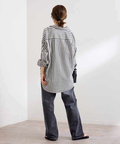 ≪WEB限定 / 追加≫コットンストライプレギュラーカラーシャツ 2