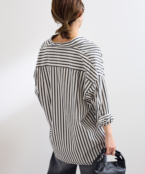 ≪WEB限定 / 追加≫コットンストライプレギュラーカラーシャツ 2