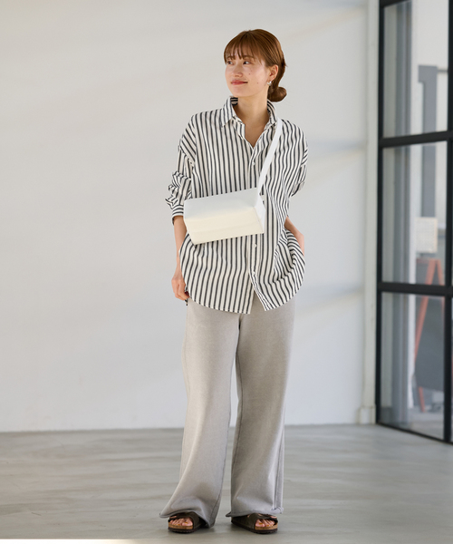 FRAMeWORK（フレームワーク）の「≪WEB限定 / 追加≫コットンストライプレギュラーカラーシャツ 2（シャツ/ブラウス・レディース・ホワイト系その他・FREE）」の3枚目の写真