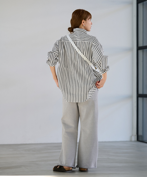 FRAMeWORK（フレームワーク）の「≪WEB限定 / 追加≫コットンストライプレギュラーカラーシャツ 2（シャツ/ブラウス・レディース・ホワイト系その他・FREE）」の5枚目の写真